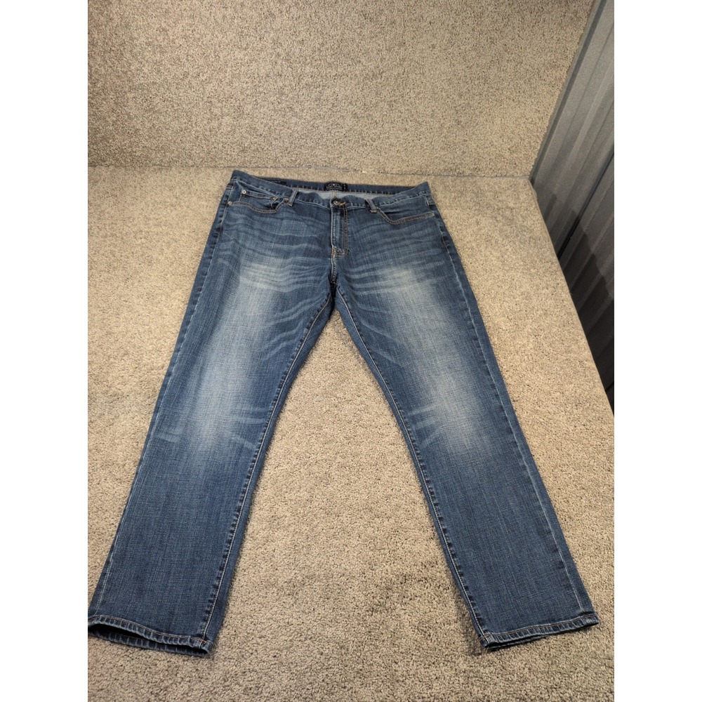 Lucky Brand 410 Athletic Fit Mens Jeans 40x30 Medium Wash Blue Tapered Denim